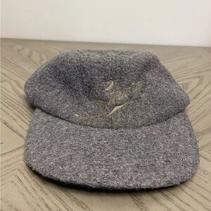 Vintage Structure Hat Grey Fleece Mens Size M 90s Brand Express Gap Polo